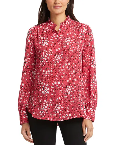 NYDJ NYDJ RUFFLE NECK BLOUSE