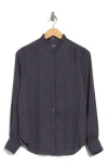Nydj Ruffle Neck Blouse In Blue