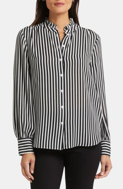 Nydj Ruffle Neck Blouse In Citiscape