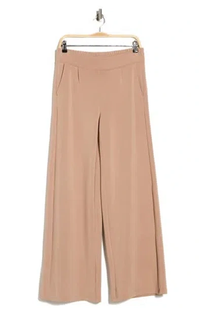 Nydj Scuba Knit Wide Leg Pants In Brown