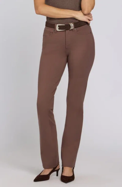 Nydj Sculpt-her™ Marilyn Straight Leg Pants In Brown