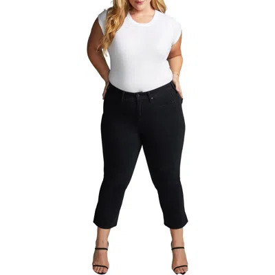 Nydj Shape Womens Crop Denim Cropped Jeans In Black