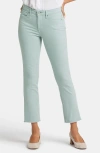 Nydj Sheri Ankle Fray Hem Slim Jeans In Snowpass Mint