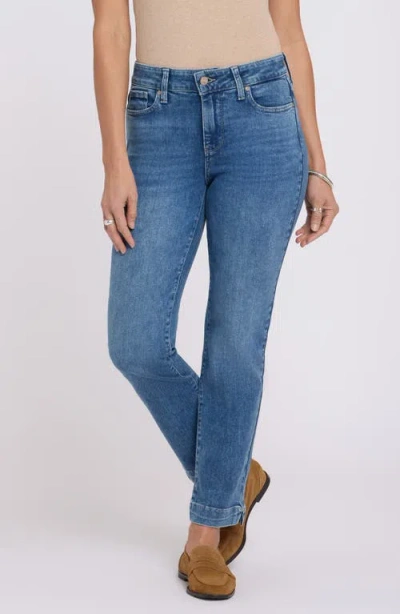 Nydj Sheri Ankle Slim Straight Leg Jeans In Blue
