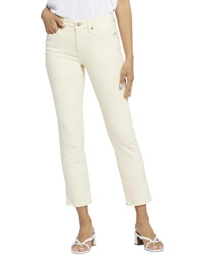 Nydj Sheri Banana Sorbet Ankle Crop Jean In Metallic