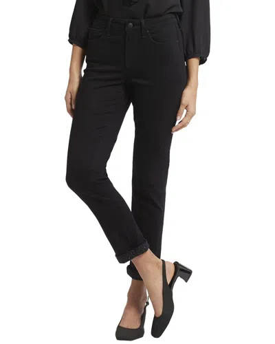 Nydj Petite Alina Black Ankle Legging Jean In Black Rinse