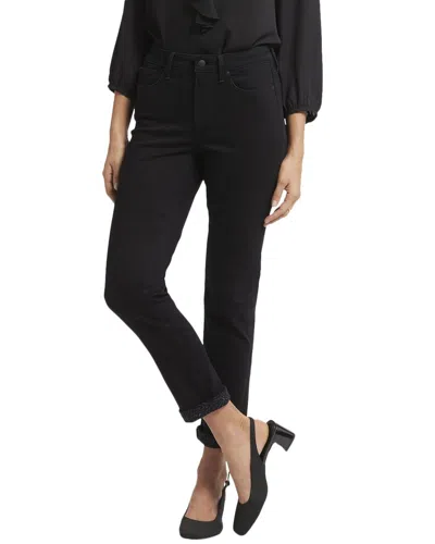 Nydj Sheri Black Rinse Ankle Crop Jean