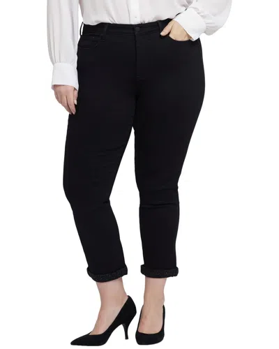 Nydj Plus Sheri Black Rinse Slim Jean