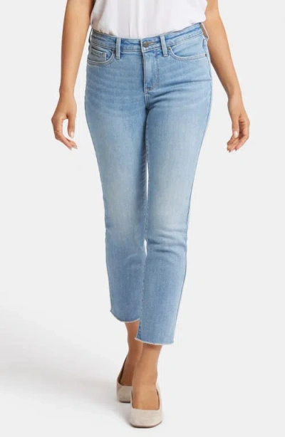 Nydj Sheri Fray Hem Ankle Slim Jeans In Blue Valley