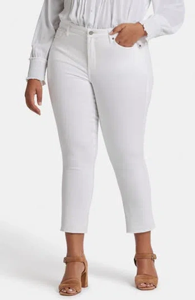 Nydj Plus Size Marilyn Straight Crop Jeans In White