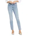 Nydj Women's Sheri Slim-fit Mid-rise Pants In Light Wash