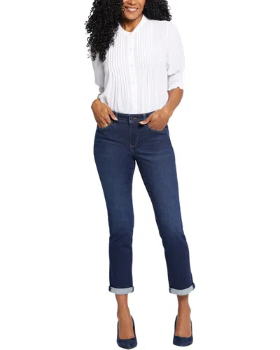 Nydj Marilyn Cool Embrace Straight Crop Jeans In Blue