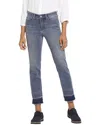 Nydj Sheri Womens Raw Hem Denim Slim Jeans