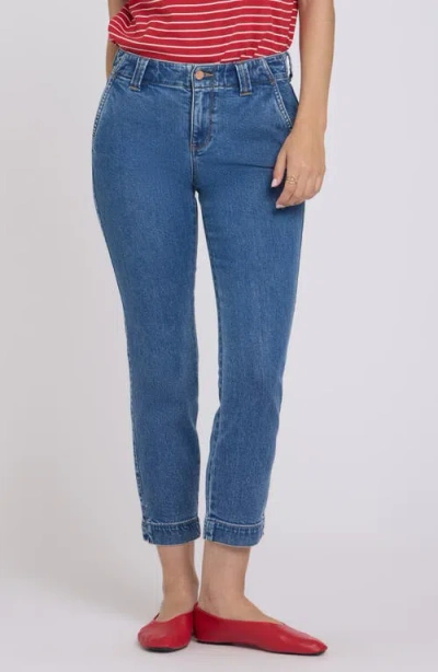 Nydj Sheri Slant Pocket Ankle Slim Jeans In Blue