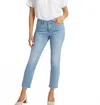 Nydj Sheri Slim Ankle Jeans With Frayed Hem In Blue Valley In Blue