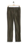 Nydj Sheri Slim Faux Suede Pants In Gray