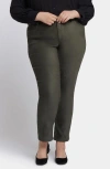 Nydj Sheri Slim Faux Suede Pants In Vine Leaf