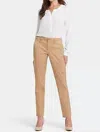 Nydj Sheri Slim Stretch Twill Pants In Beige