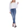 Nydj Marilyn Womens Tummy Slimming Denim Straight Leg Jeans In Multi