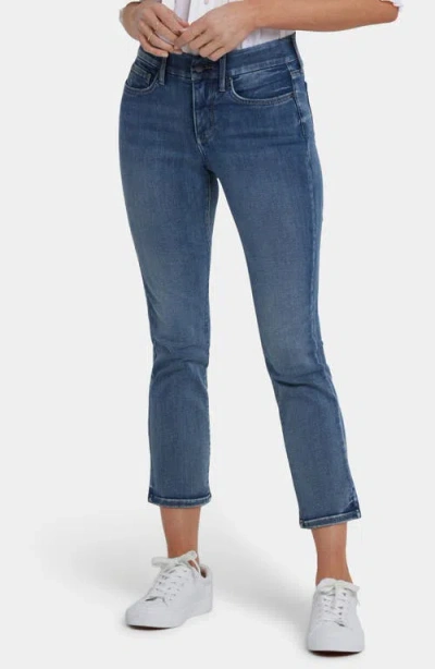 Nydj Sheri Waist Match Ankle Slim Jeans In Blue