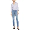 Nydj Sheri Womens Denim High Rise Slim Jeans In Multi