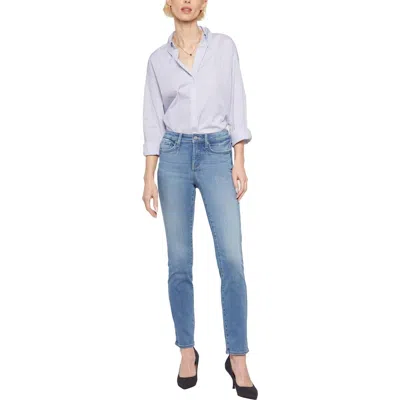 Nydj Sheri Womens Denim High Rise Slim Jeans In Multi