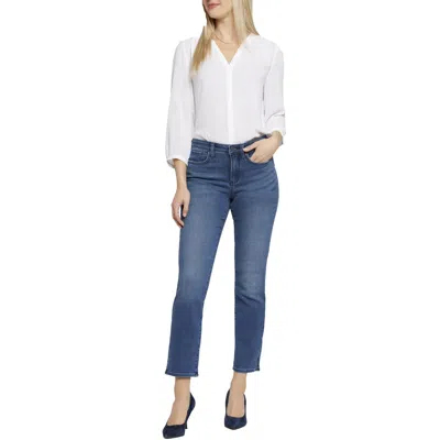 Nydj Sheri Womens Slit Denim Ankle Jeans In Multi