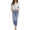 Nydj Waist Match Alina Womens Tummy Slimming Denim Leggings In Multi