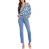Nydj Waist Match Alina Womens Tummy Slimming Denim Leggings In Multi