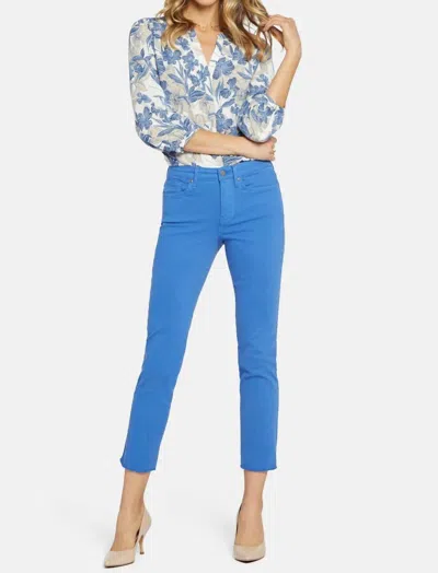 Nydj Sherri Ankle Fray Hem Jeans In Spring Blue