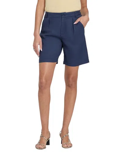Nydj Short Oxford Navy Short In Blue