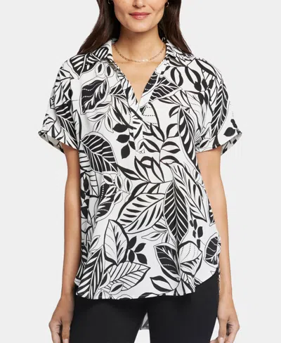 NYDJ 'S SHORT SLEEVE BECKY BLOUSE TOP