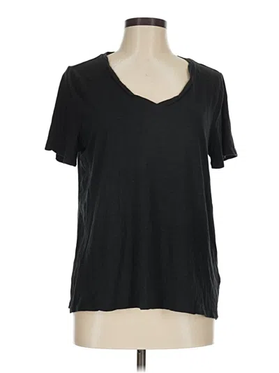 Pre-owned Nydj Short Sleeve T-shirt In Black