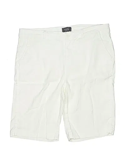 Pre-owned Nydj Shorts In Ivory