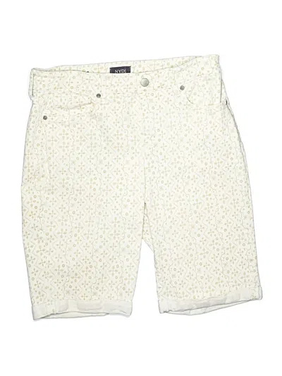 Pre-owned Nydj Shorts In Ivory