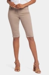 Nydj Side Slit Capri Bike Shorts In Saddlewood