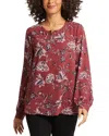 Nydj Simone Recycled Polyester Popover Top In Multi