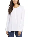 Nydj Simone Popover Blouse In White