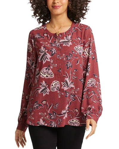 NYDJ SIMONE PLEATED BLOUSE