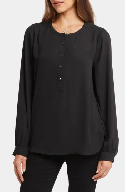 Nydj Simone Popover Blouse In Black