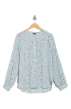 Nydj Simone Popover Blouse In Blue