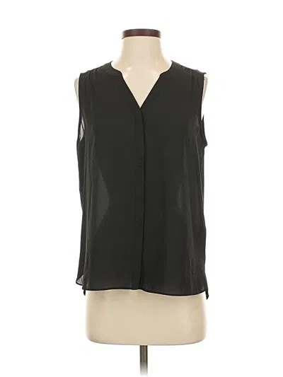 Pre-owned Nydj Sleeveless Blouse In Black