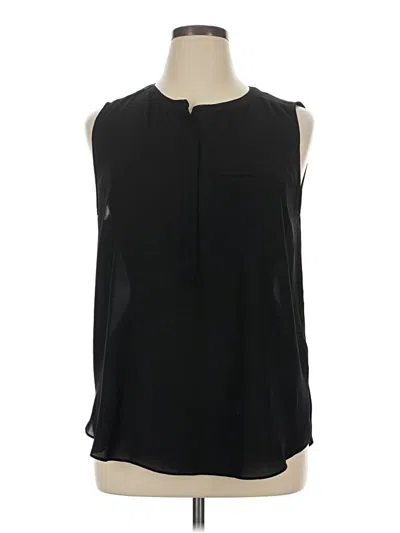 Pre-owned Nydj Sleeveless Blouse In Black