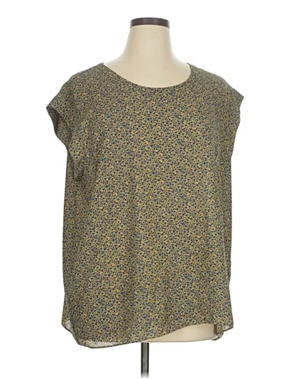 Pre-owned Nydj Sleeveless Blouse In Gold