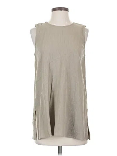 Pre-owned Nydj Sleeveless Blouse In Gray