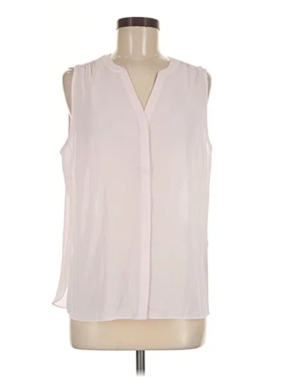 Pre-owned Nydj Sleeveless Blouse In Ivory