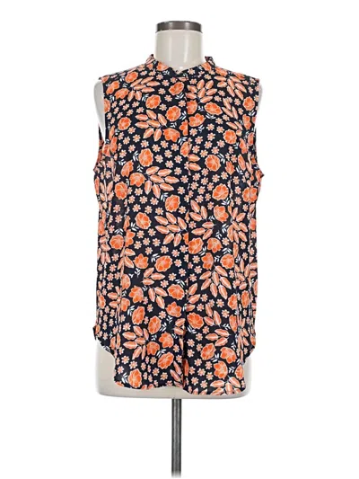Pre-owned Nydj Sleeveless Blouse In Orange