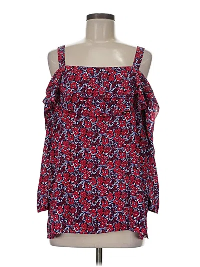 Pre-owned Nydj Sleeveless Blouse In Red