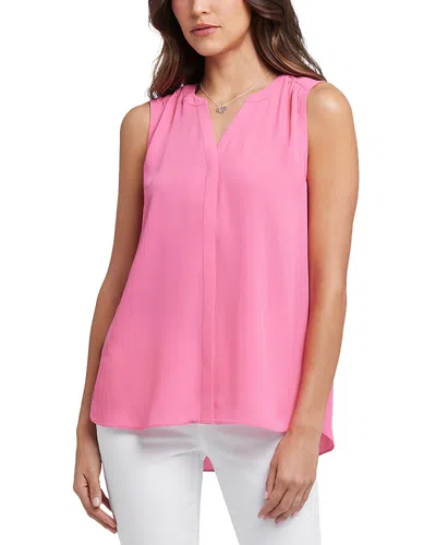 NYDJ SLEEVELESS PLEAT BACK BLOUSE