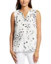 Nydj Sleeveless Pleat Back Blouse In Rio Vista